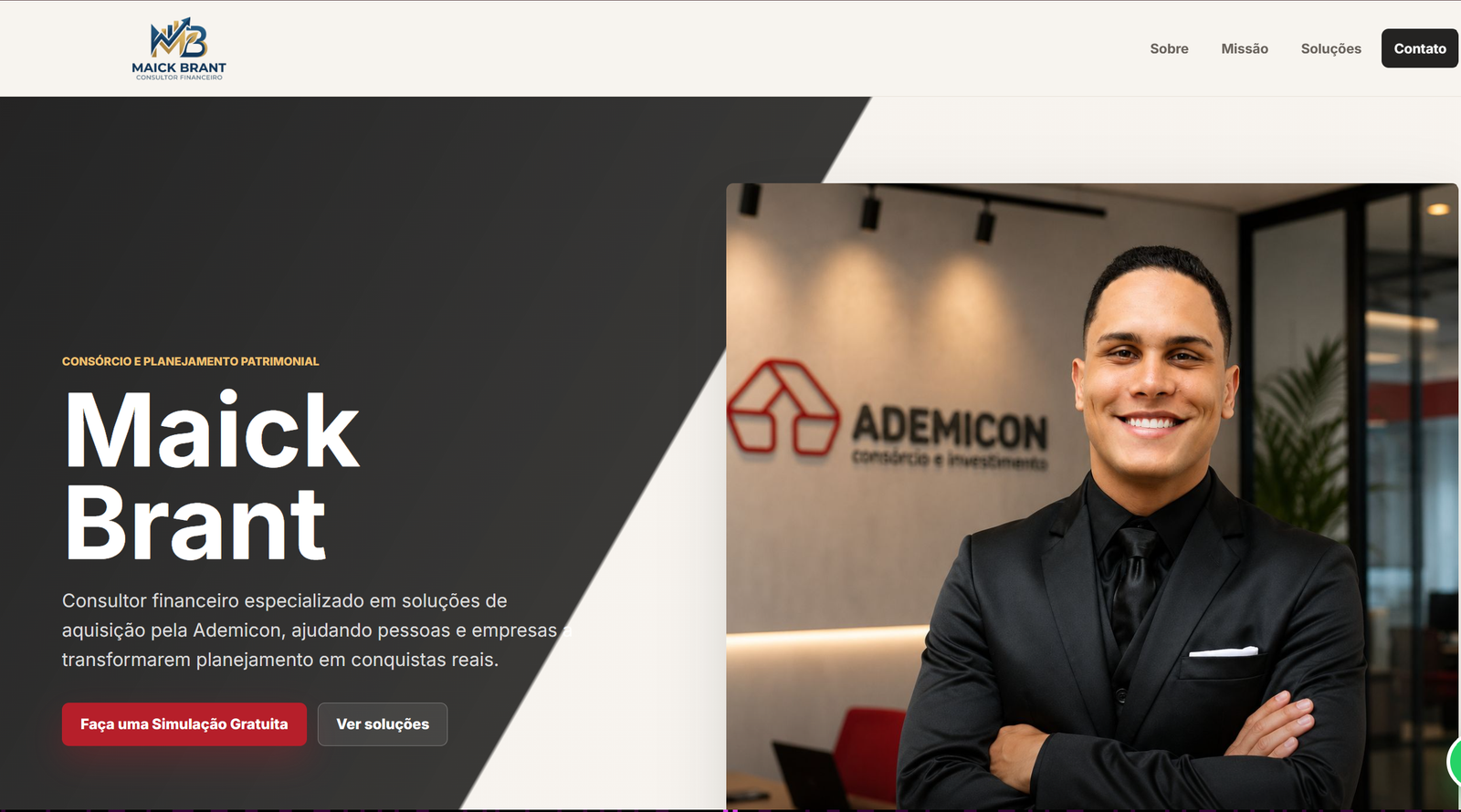 Maick Brant | Consultor Ademicon